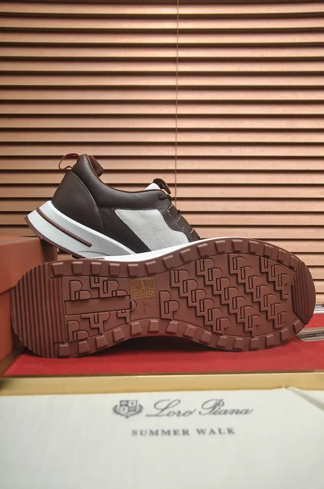 Brown and White Two-Tone Layered Upper Lifestyle Sneaker 3