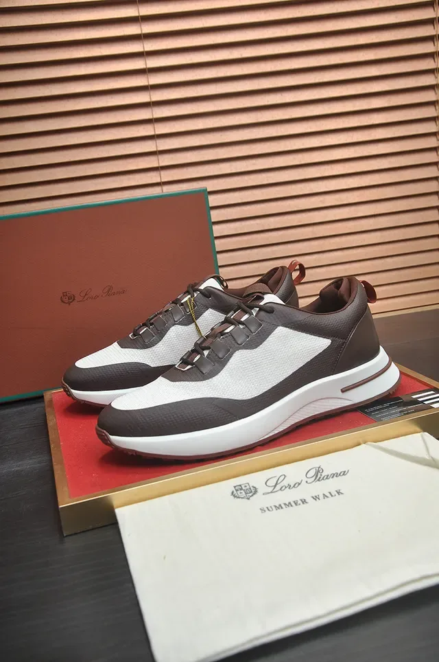 Brown and White Two-Tone Layered Upper Lifestyle Sneaker 4