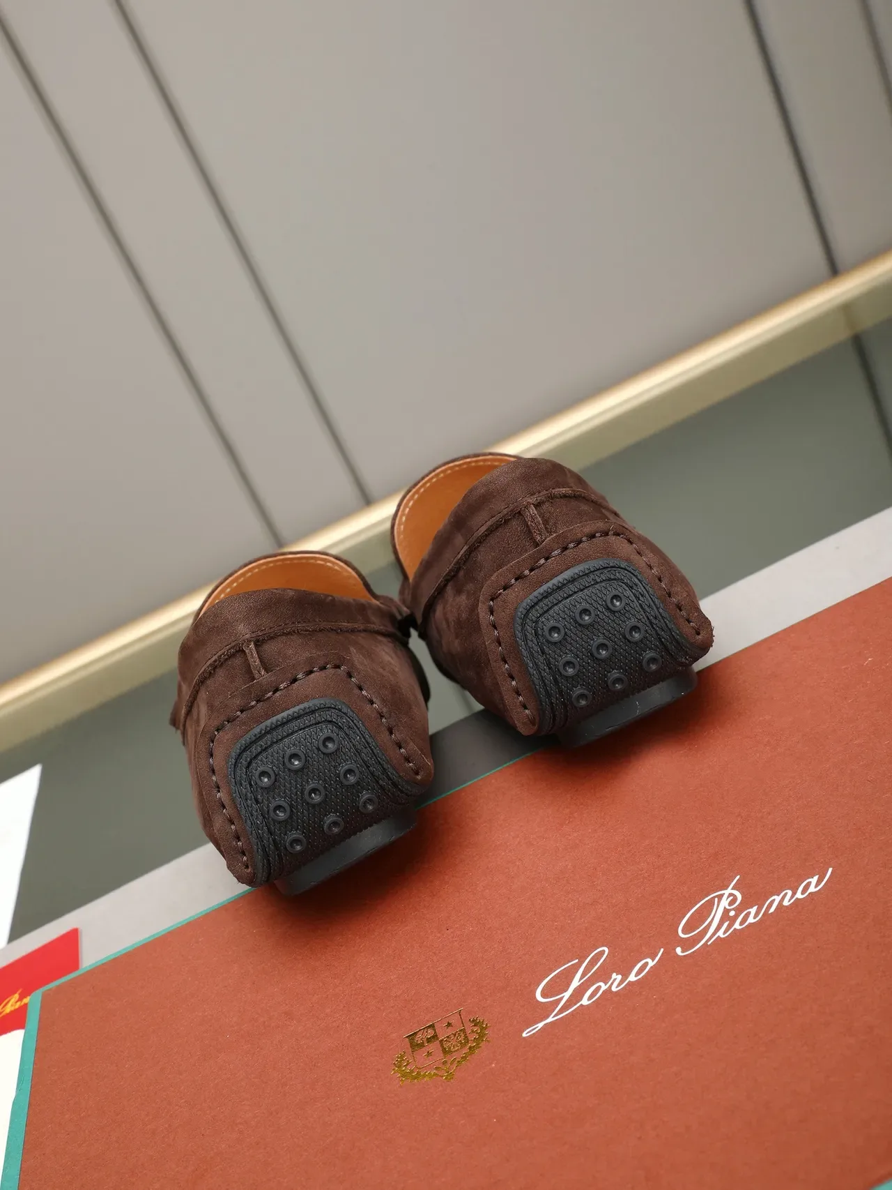 Brown Black Suede Upper Tassel Detail Loafer 3