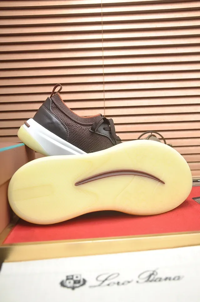 Brown Mesh and Synthetic Lifestyle Sneaker 3