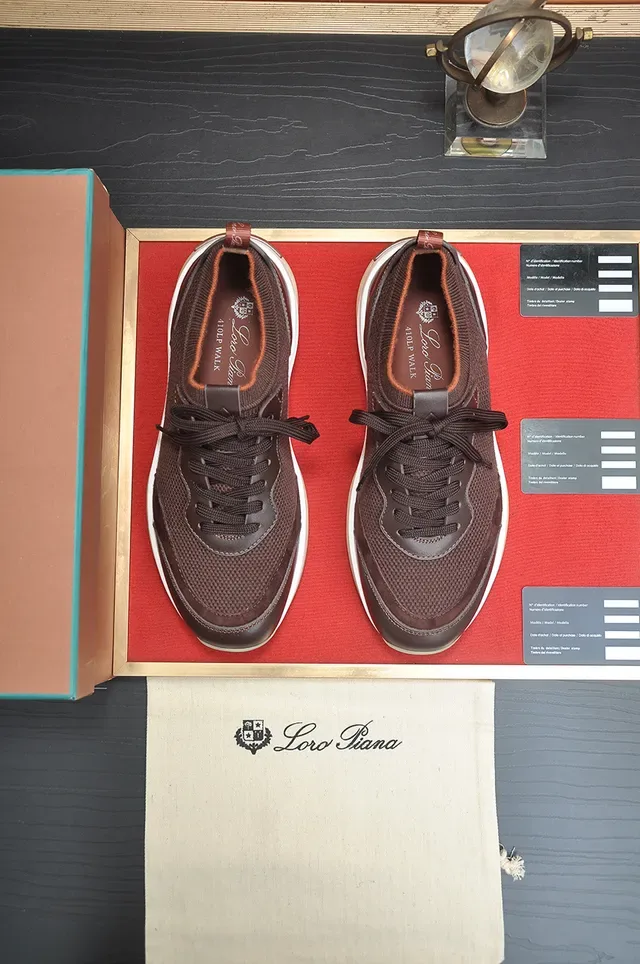 Brown Mesh and Synthetic Lifestyle Sneaker 5