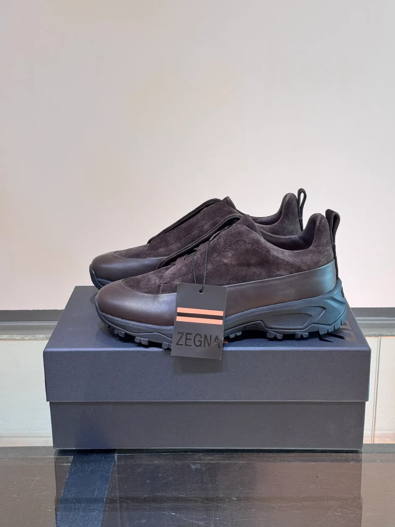 Brown Slip-On Suede Upper Sneakers 5