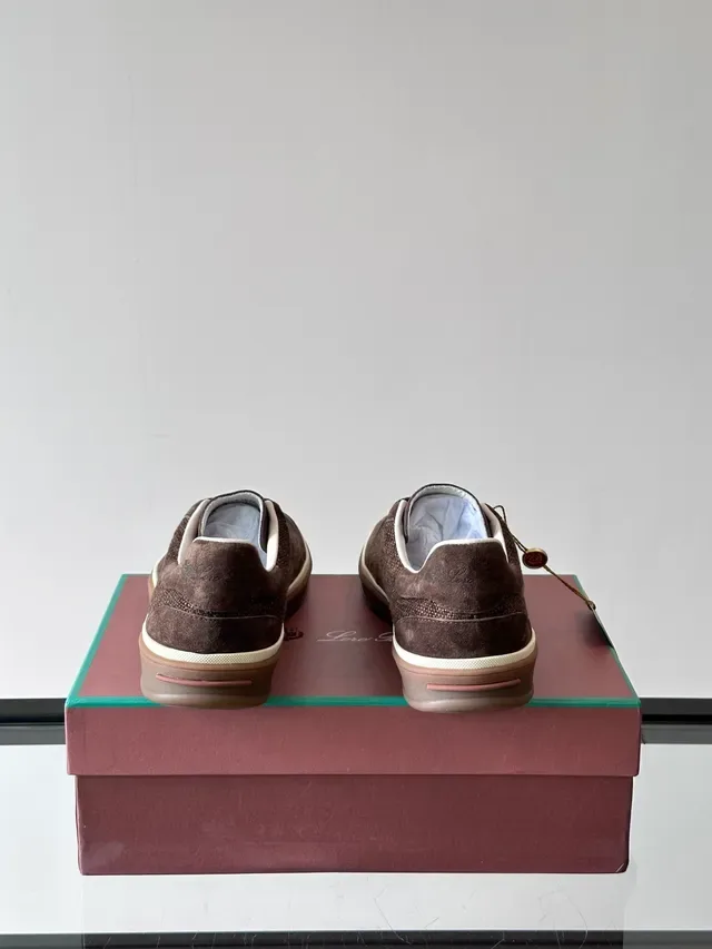 Brown Textured Upper Gum Sole Lifestyle Sneakers 4