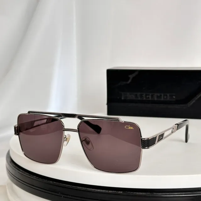 Cazal Black Gold Metal-and-Acetate Frame Gradient Tinted Lenses Sunglasses 5