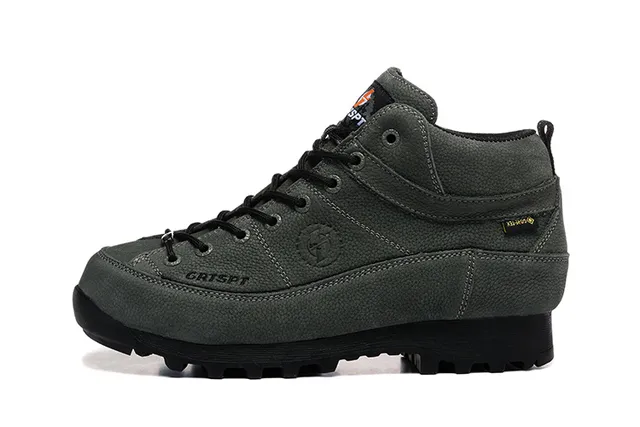 CRISPI Botas de trekking verde oliva com cadarços 2