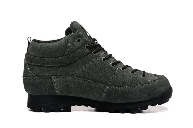 CRISPI Botas de trekking verde oliva com cadarços 6