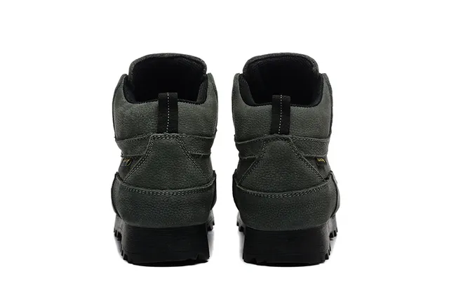 CRISPI Botas de trekking verde oliva com cadarços 8