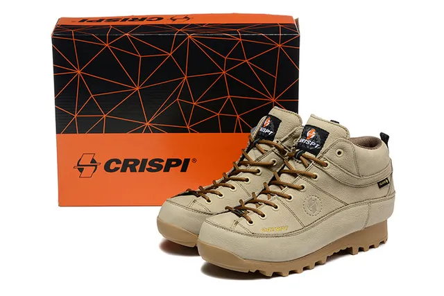 CRISPI Botas de trekking verde oliva com cadarços 10