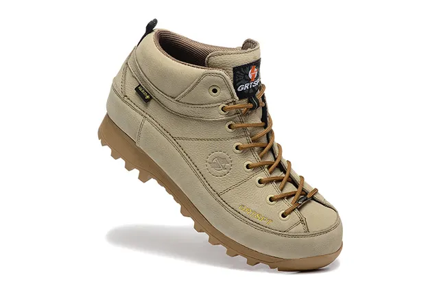 CRISPI Botas de trekking verde oliva com cadarços 14