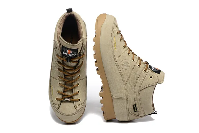 CRISPI Botas de trekking verde oliva com cadarços 16