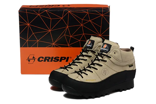 CRISPI Botas de trekking verde oliva com cadarços 19