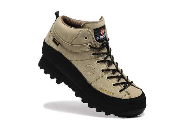 CRISPI Botas de trekking verde oliva com cadarços 23