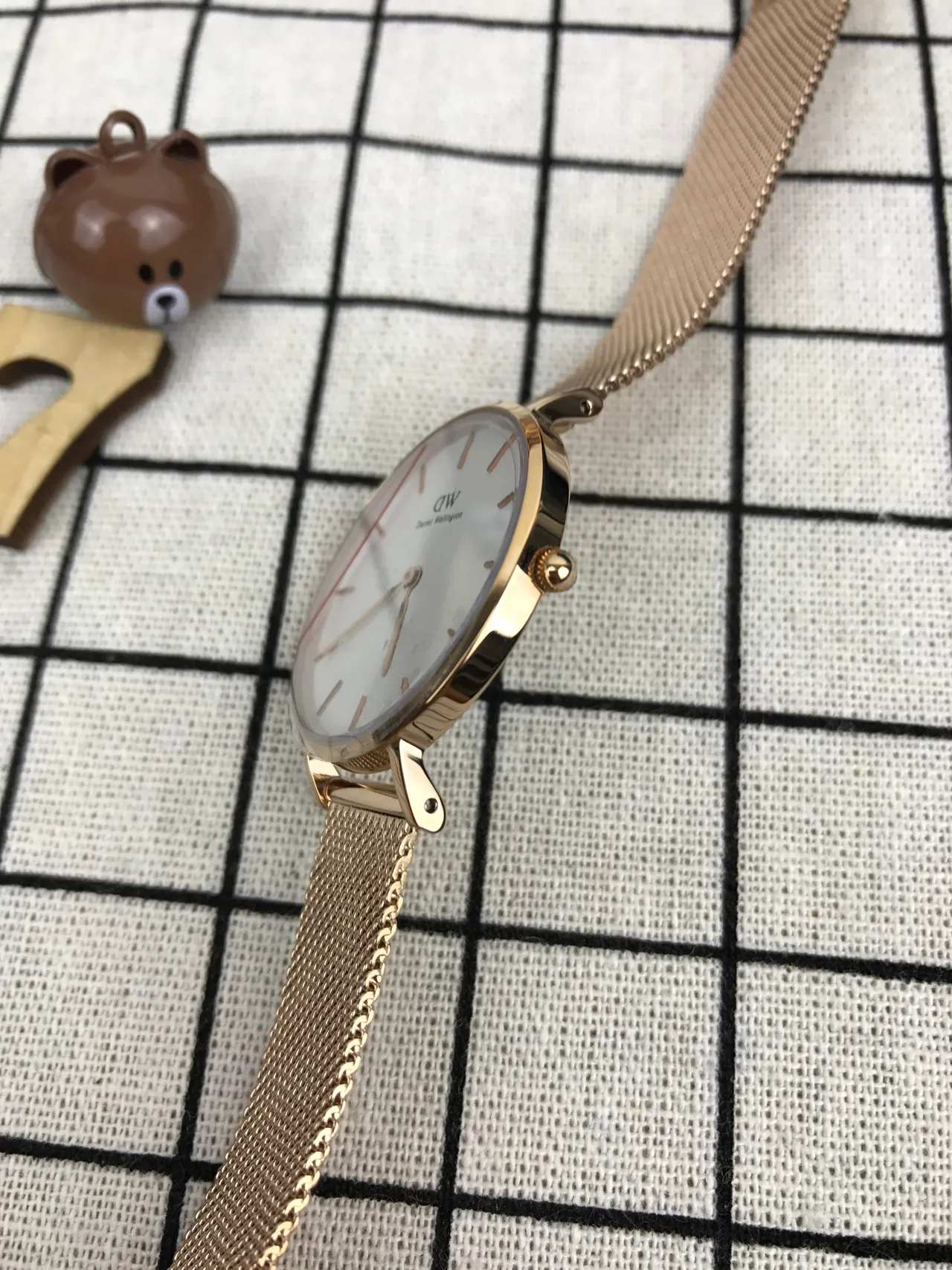 Daniel Wellington Icon Petite Rose Gold Mesh Quartz Watch 4