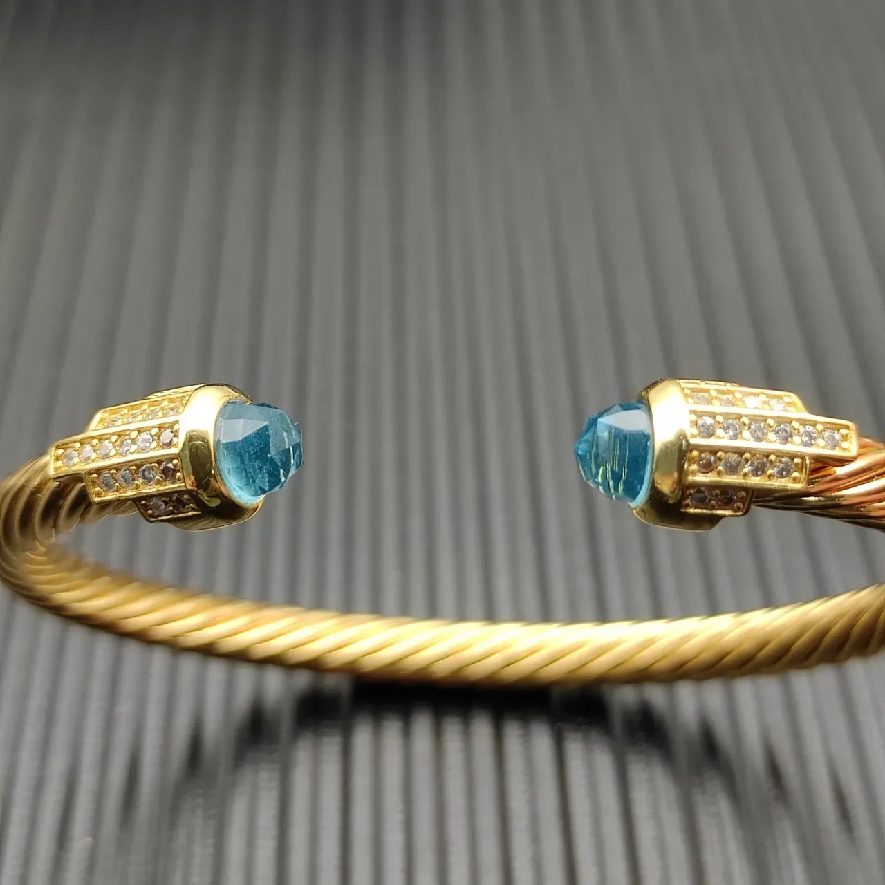 David Yurman Cable Classics Gemstone-Terminal Gold-Tone Bracelet 3
