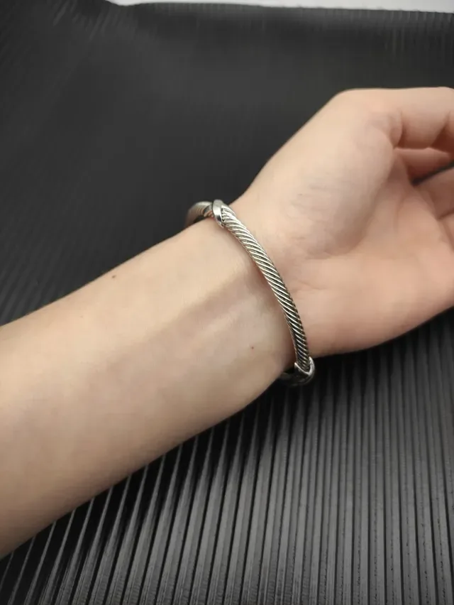 David Yurman Cable Classics Twisted Silver Bracelet 7