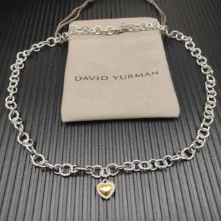 David Yurman Cable Collectibles 心形吊坠项链