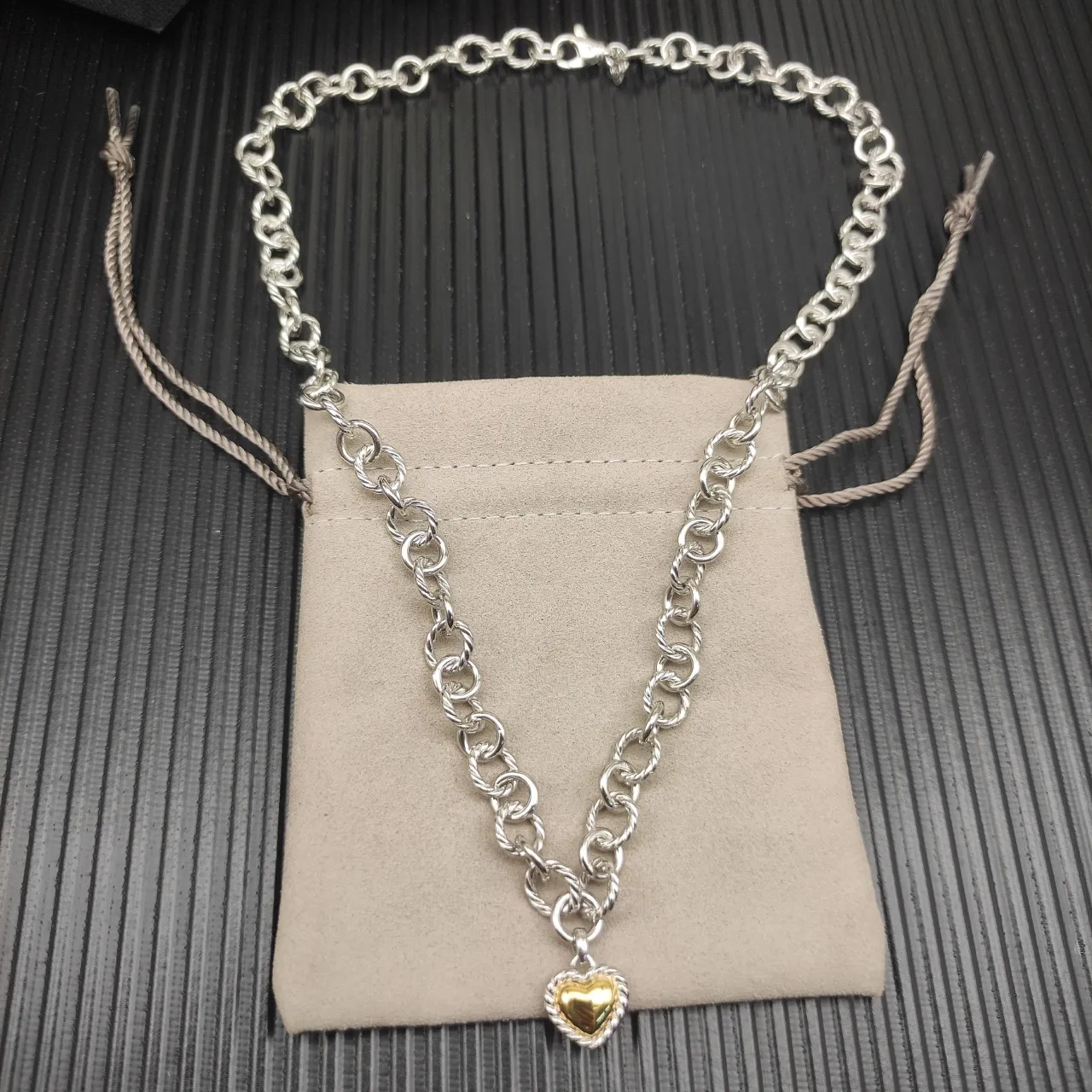 David Yurman Cable Collectibles Heart Pendant Necklace 9