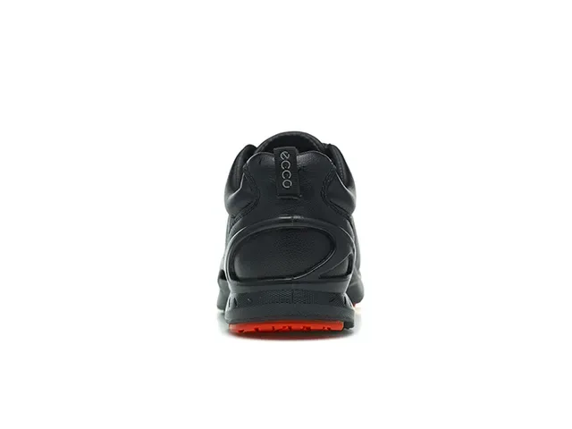 ECCO BIOM Black Green Perforated Leather Upper Minimalist Cushioned Sole Lifestyle Sneakers 12