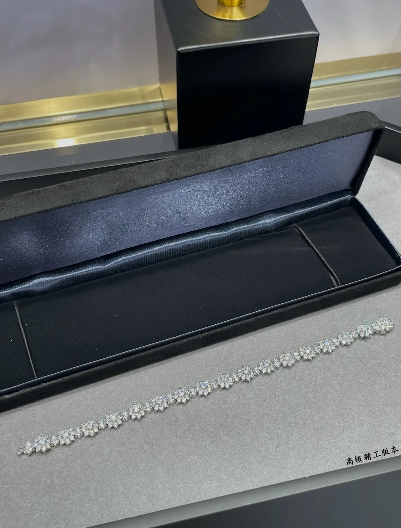 Floral Cluster Pavé Diamond Bracelet 6