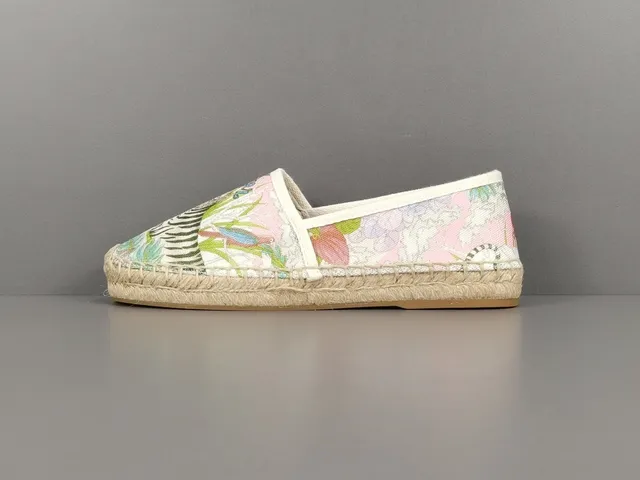 Floral Print Espadrille Boat Shoe 1
