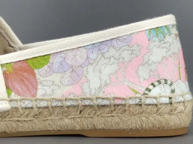 Floral Print Espadrille Boat Shoe 7