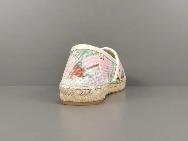 Floral Print Espadrille Boat Shoe 12
