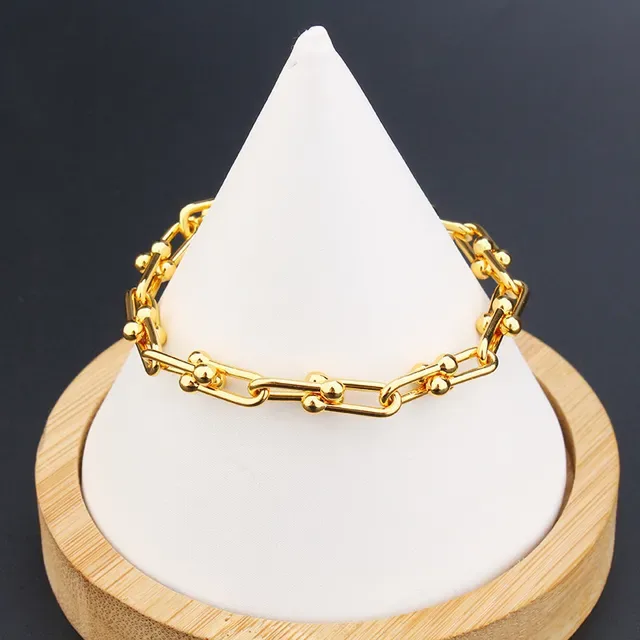 Gold and Silver Ball-Accented Chunky Chain Link Bracelets 3