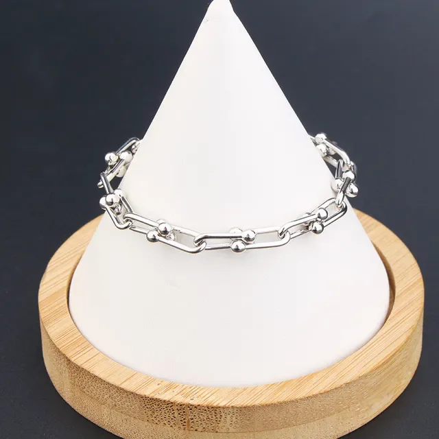 Gold and Silver Ball-Accented Chunky Chain Link Bracelets 4
