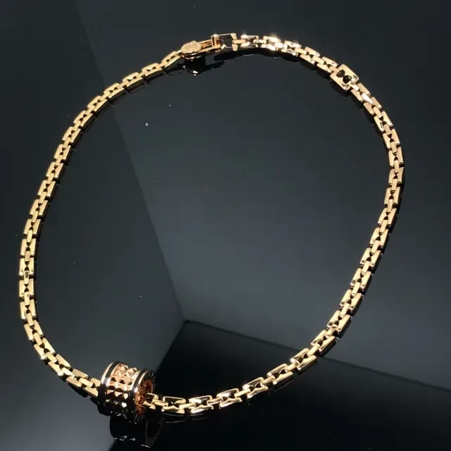 Colar Charms Barril Geométrico Facetado Ouro Preto Bandas Inlay 4