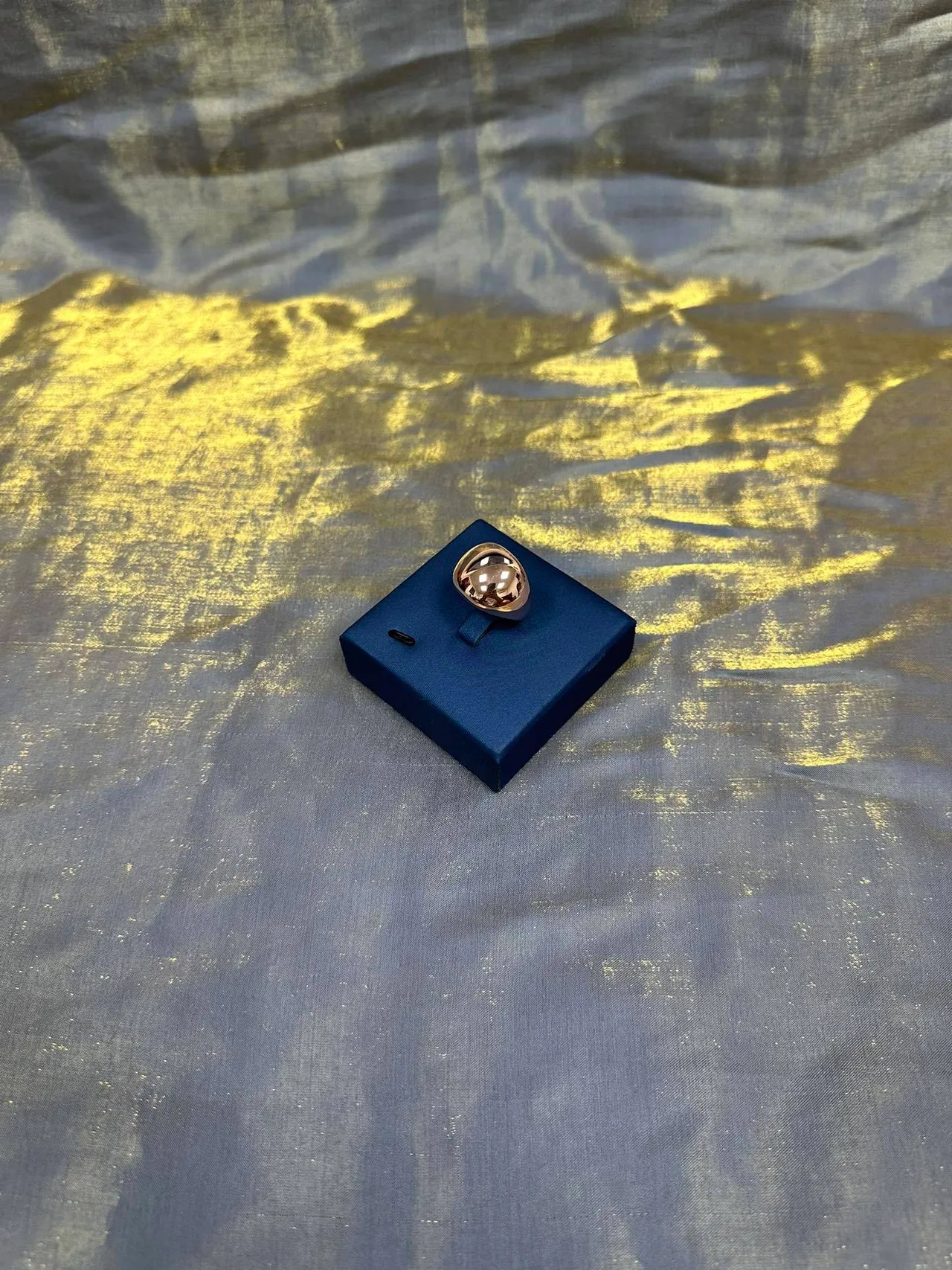Gold Navy Spherical Polished Metal Jewelry 9