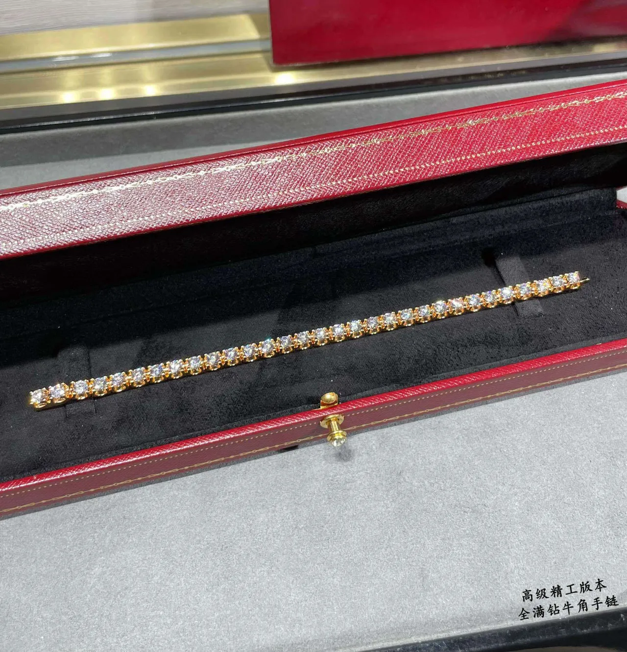 Gold Silver Full-Pavé Multi-Row Bracelet 3