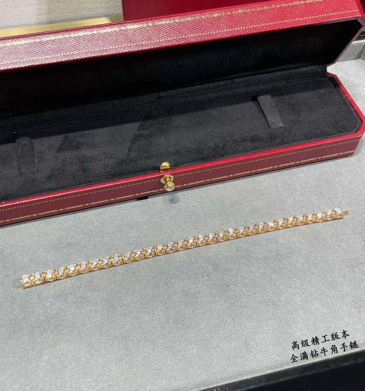 Gold Silver Full-Pavé Multi-Row Bracelet 8