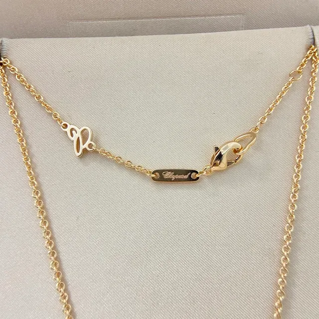 Gold Silver Interlocking Ring Pendant Pave-Set Crystals Necklace 3