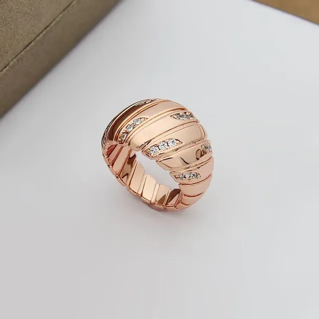 Gold Silver Rose Gold Pavé Multi-Band Chunky Rings 5