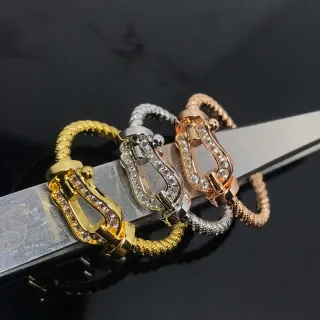 Ouro Prata Ouro Rosa Texturizado Cordo Cristal Fecho Pulseiras