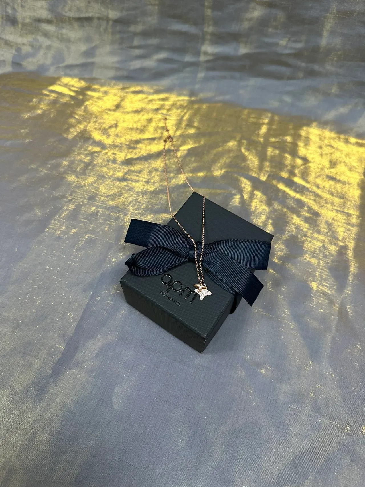 Gold-Tone Crystal Star Pendant Necklace 5