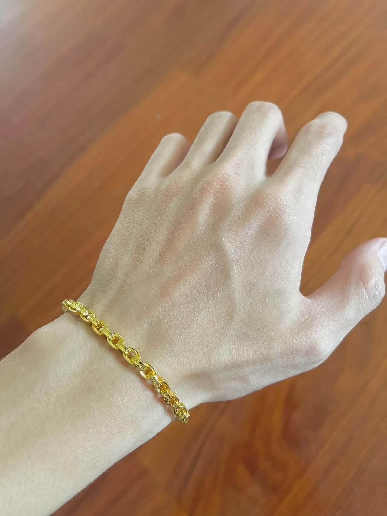 Gold-Tone Curb Link Chain Bracelet 2