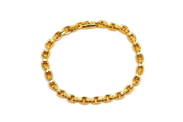Gold-Tone Curb Link Chain Bracelet 3
