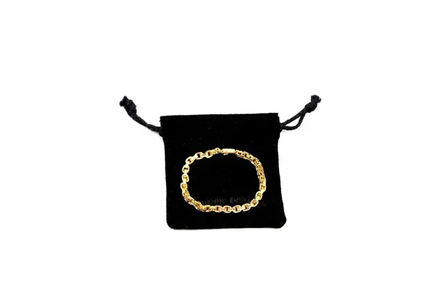 Gold-Tone Curb Link Chain Bracelet 8