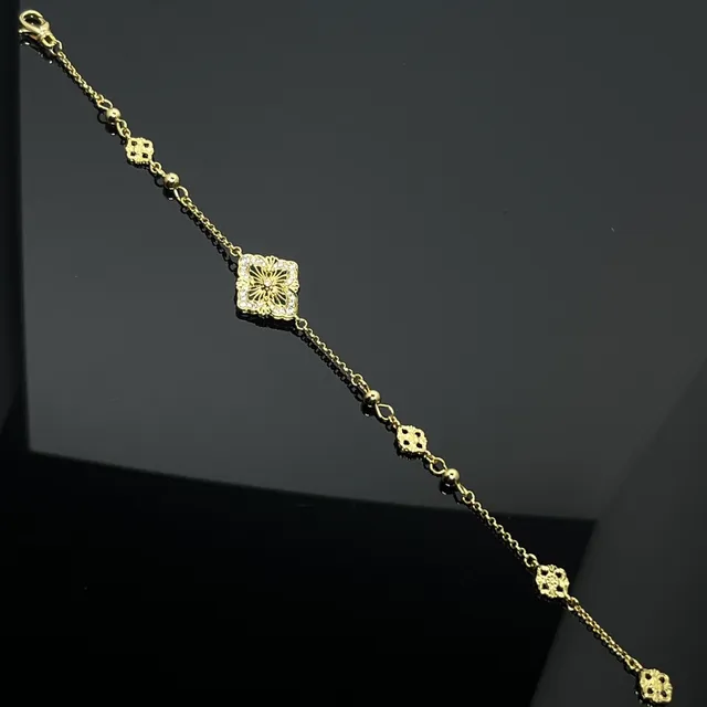Gold-Tone Floral Quatrefoil Enamel and Mother-of-Pearl Pendant Necklaces 5