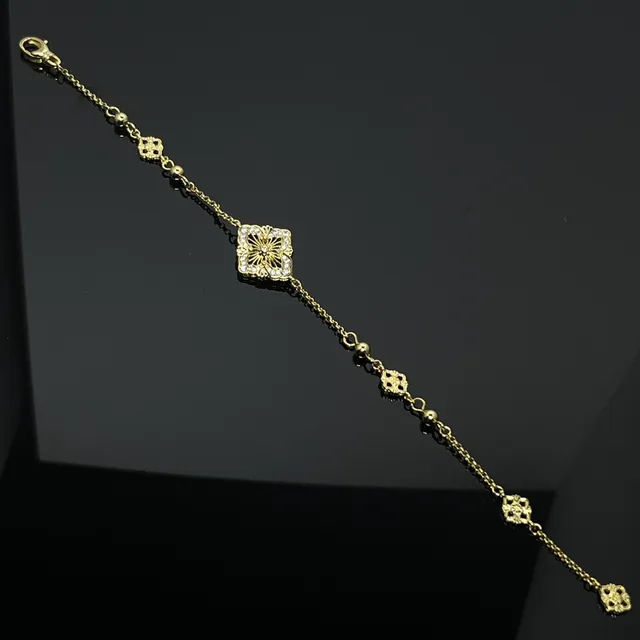Gold-Tone Floral Quatrefoil Enamel and Mother-of-Pearl Pendant Necklaces 6