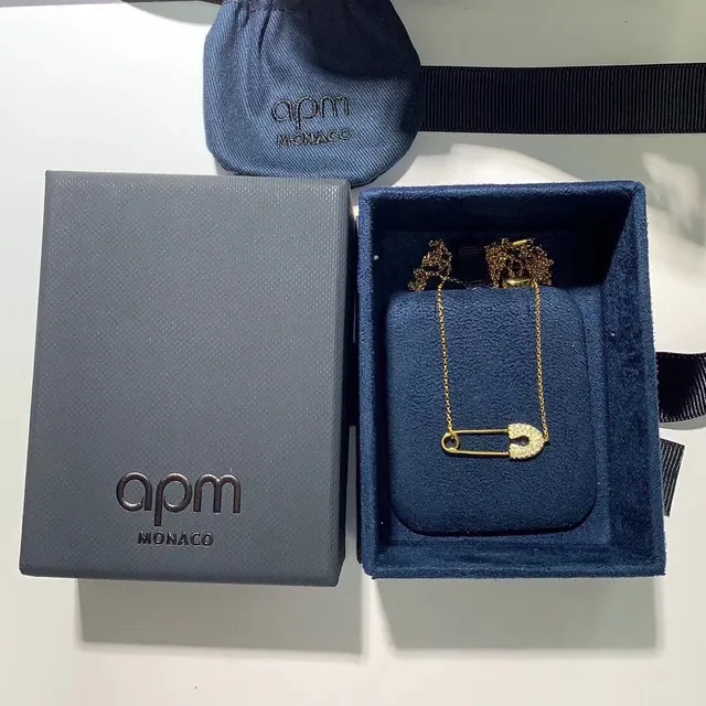 Gold-Tone Pavé Safety Pin and Bar Pendant Necklaces 3