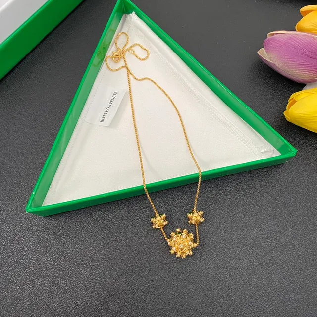 Gold-Tone Textured Triple Pendant Necklace 6