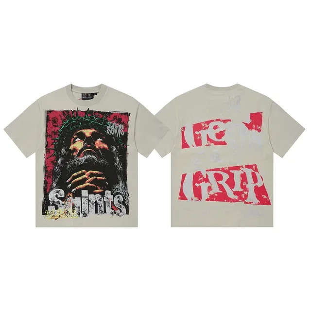 Graphic Print Crew Neck Oversized T-Shirt 3