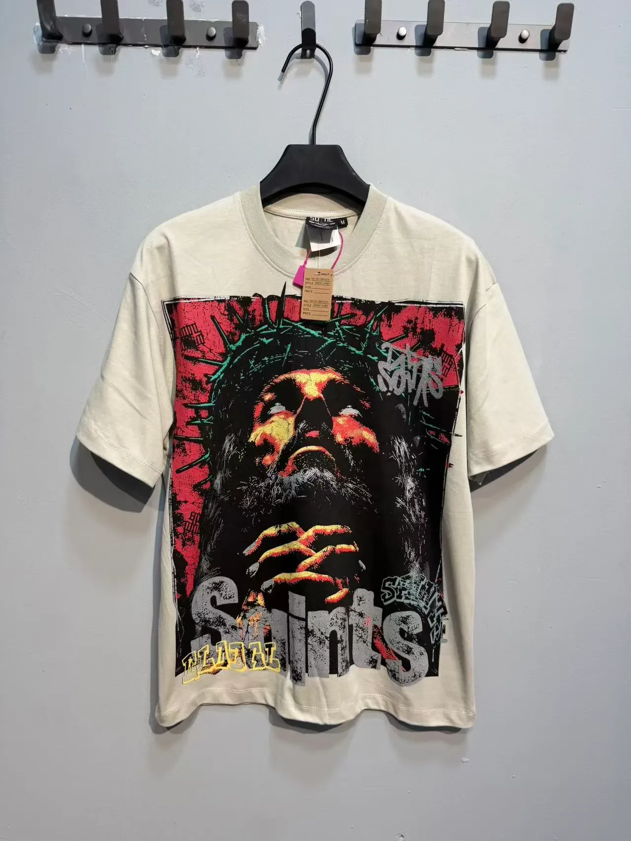 Graphic Print Crew Neck Oversized T-Shirt 10