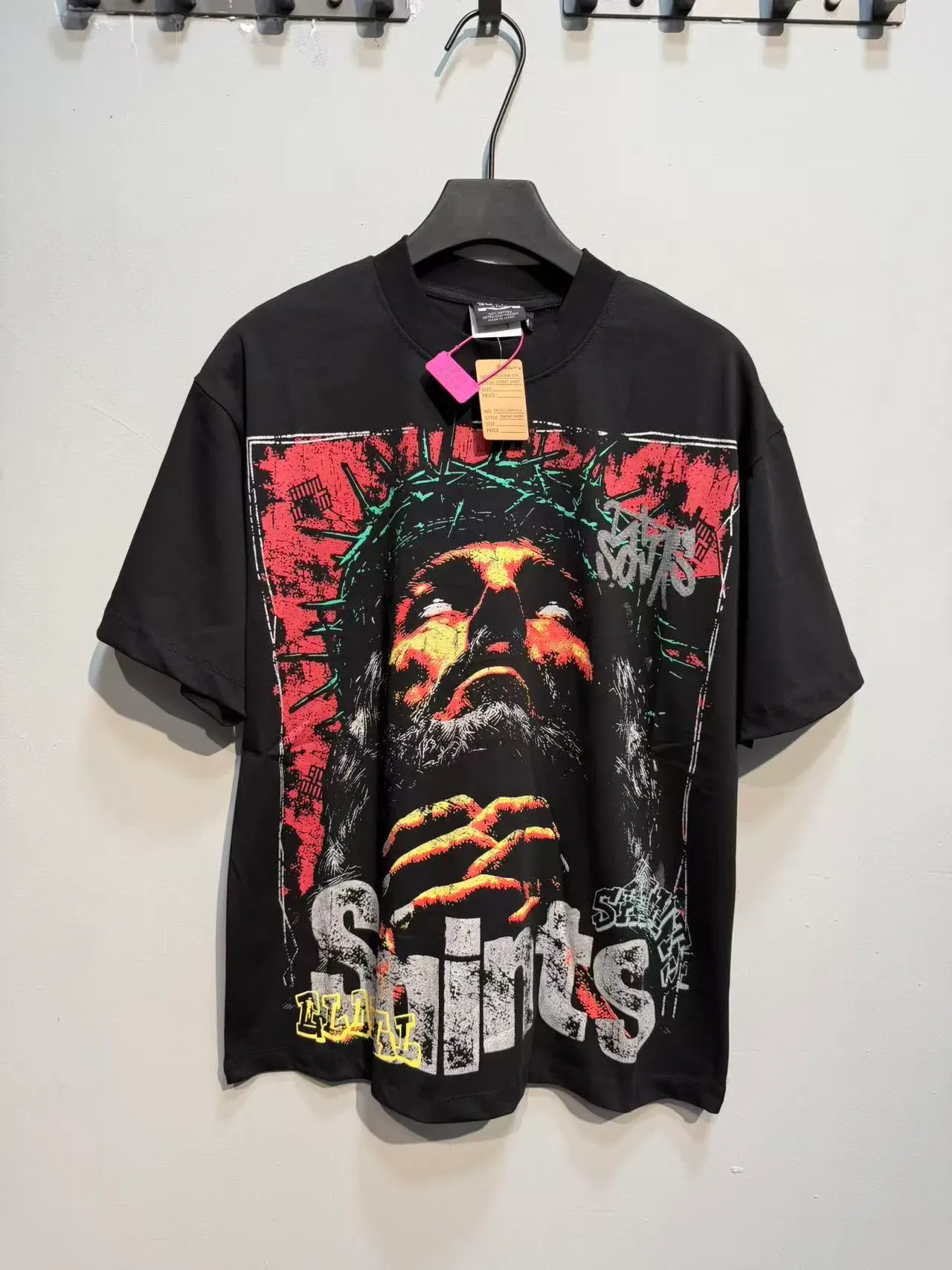 Graphic Print Crew Neck Oversized T-Shirt 13