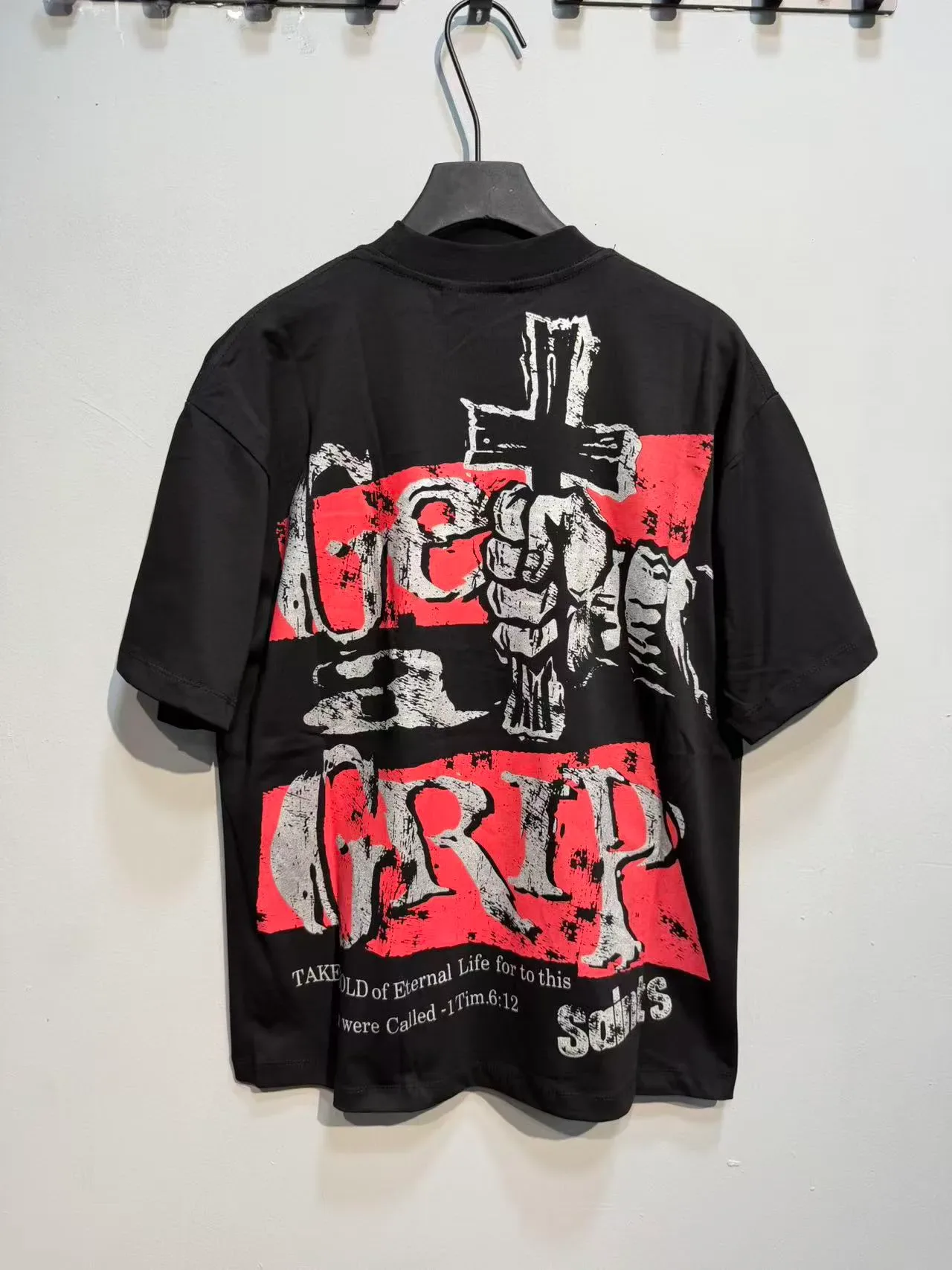 Graphic Print Crew Neck Oversized T-Shirt 14