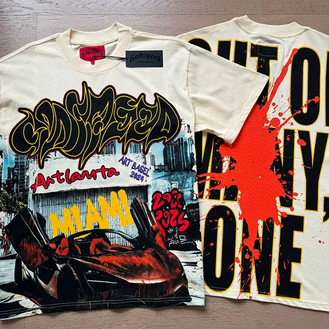 Graphic-Print Oversized Crew-Neck T-Shirt 4