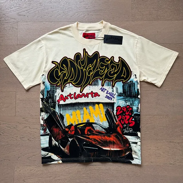 Graphic-Print Oversized Crew-Neck T-Shirt 5