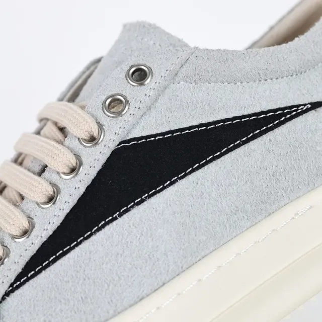 Gray Black Suede Upper Side Panel Sneakers 6